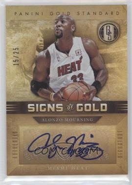 2011-12 Panini Gold Standard - Signs of Gold #SG-88 - Alonzo Mourning /25