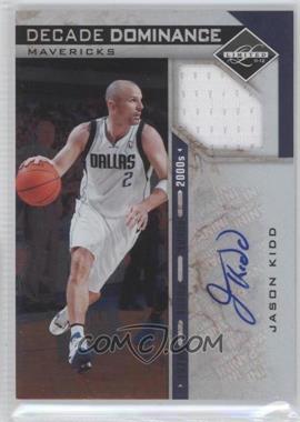 2011-12 Panini Limited - Decade Dominance Materials Signatures #18 - Jason Kidd /10