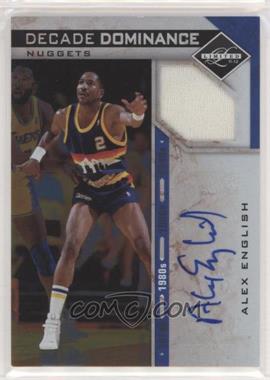 2011-12 Panini Limited - Decade Dominance Materials Signatures #9 - Alex English /49