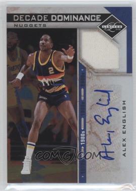 2011-12 Panini Limited - Decade Dominance Materials Signatures #9 - Alex English /49