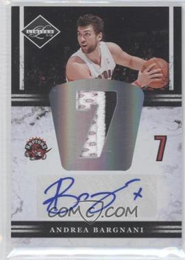 2011-12 Panini Limited - Jumbo Materials Jersey Number Signatures - Prime #4 - Andrea Bargnani /25