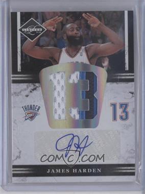 2011-12 Panini Limited - Jumbo Materials Jersey Number Signatures - Prime #5 - James Harden /25