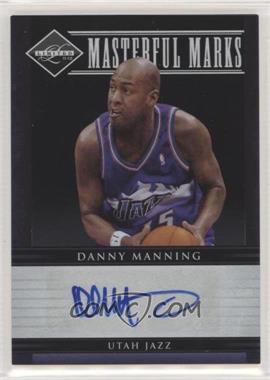 2011-12 Panini Limited - Masterful Marks Signatures #15 - Danny Manning /50 [Noted]