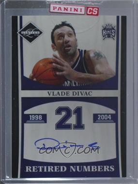 2011-12 Panini Limited - Retired Numbers Signatures #17 - Vlade Divac /99 [Uncirculated]