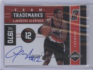 2011-12 Panini Limited - Team Trademarks Signatures #13 - LaMarcus Aldridge /49