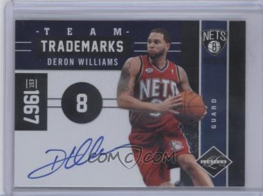 2011-12 Panini Limited - Team Trademarks Signatures #7 - Deron Williams /10