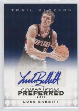 2011-12 Panini Preferred - [Base] - Blue #294 - Luke Babbitt /49