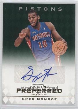 2011-12 Panini Preferred - [Base] - Emerald #310 - Greg Monroe /75