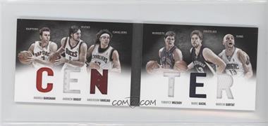 2011-12 Panini Preferred - Center Material Booklet #1 - Anderson Varejao, Marc Gasol, Marcin Gortat, Andrea Bargnani, Andrew Bogut, Timofey Mozgov /199