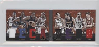 2011-12 Panini Preferred - Decades Material Booklet #8 - Carmelo Anthony, Dwight Howard, Joe Johnson, Manu Ginobili, Pau Gasol, Tony Parker, LeBron James, Yao Ming /199