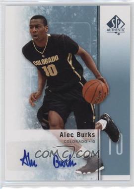 2011-12 SP Authentic - [Base] - Autographs #18 - Alec Burks