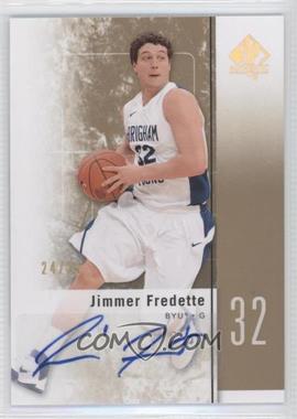 2011-12 SP Authentic - [Base] - Gold Autographs #17 - Jimmer Fredette /25