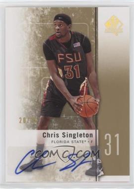 2011-12 SP Authentic - [Base] - Gold Autographs #38 - Chris Singleton /25