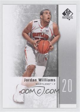 2011-12 SP Authentic - [Base] #36 - Jordan Williams