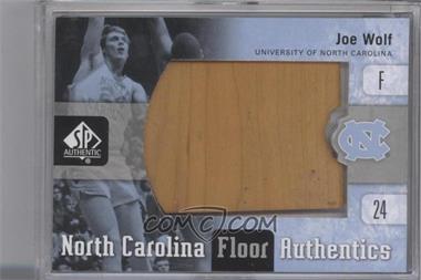2011-12 SP Authentic - North Carolina Floor Authentics #UNC-WF - Joe Wolf