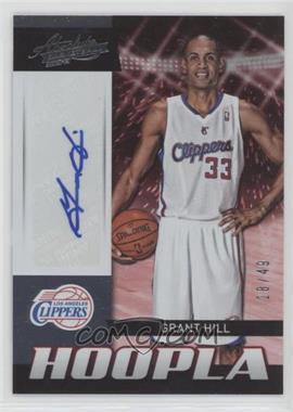 2012-13 Absolute - Hoopla Autographs #49 - Grant Hill /49