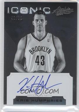 2012-13 Absolute - Iconic Autographs #36 - Kris Humphries /99