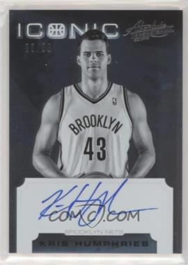 2012-13 Absolute - Iconic Autographs #36 - Kris Humphries /99