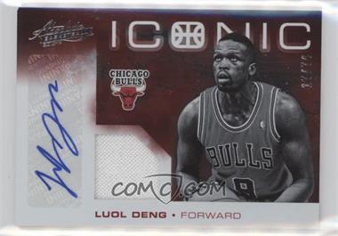 2012-13 Absolute - Iconic Materials Aurographs #19 - Luol Deng /74