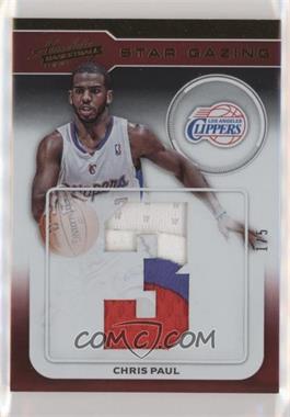 2012-13 Absolute - Star Gazing Jersey Numbers Materials - Prime #9 - Chris Paul /5
