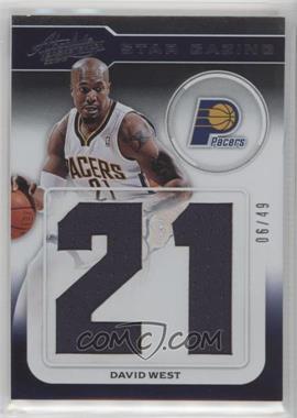 2012-13 Absolute - Star Gazing Jersey Numbers Materials #19 - David West /49