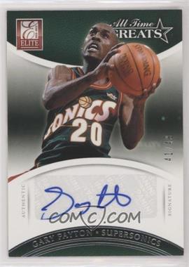 2012-13 Elite - All Time Greats Autographs #19 - Gary Payton /49