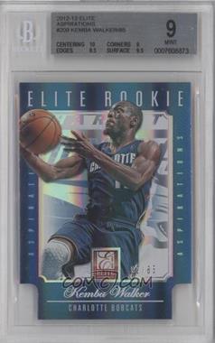 2012-13 Elite - [Base] - Aspirations Die-Cut #209 - Kemba Walker /85 [BGS 9 MINT]