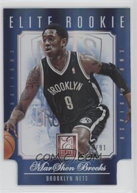 2012-13 Elite - [Base] - Aspirations Die-Cut #223 - MarShon Brooks /91