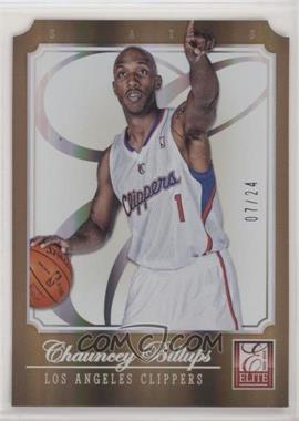 2012-13 Elite - [Base] - Status Gold Die-Cut #15 - Chauncey Billups /24