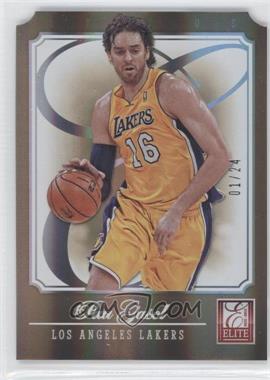 2012-13 Elite - [Base] - Status Gold Die-Cut #33 - Pau Gasol /24