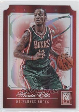 2012-13 Elite - [Base] - Status Red Die-Cut #118 - Monta Ellis /11