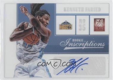 2012-13 Elite - Rookie Inscriptions #53 - Kenneth Faried