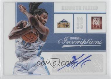 2012-13 Elite - Rookie Inscriptions #53 - Kenneth Faried