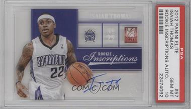 2012-13 Elite - Rookie Inscriptions #57 - Isaiah Thomas [PSA 10 GEM MT]