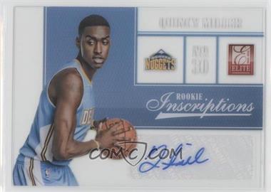 2012-13 Elite - Rookie Inscriptions #67 - Quincy Miller