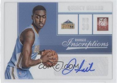 2012-13 Elite - Rookie Inscriptions #67 - Quincy Miller