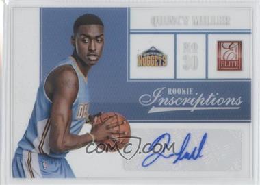 2012-13 Elite - Rookie Inscriptions #67 - Quincy Miller