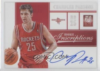 2012-13 Elite - Rookie Inscriptions #7 - Chandler Parsons