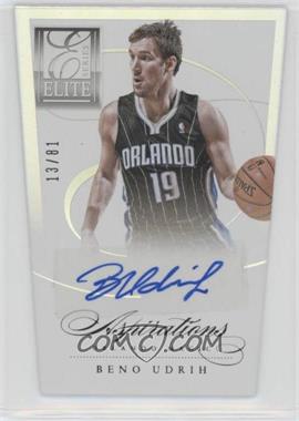 2012-13 Elite Series - Autographs - Aspirations Die-Cut #42 - Beno Udrih /81 [EX to NM]