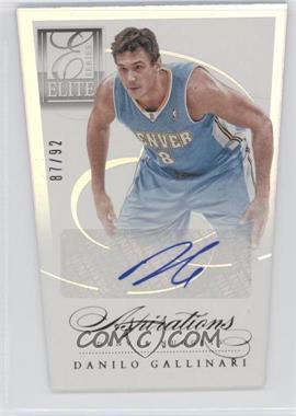 2012-13 Elite Series - Autographs - Aspirations Die-Cut #75 - Danilo Gallinari /92