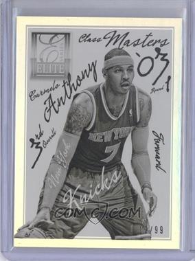 2012-13 Elite Series - Class Masters #20 - Carmelo Anthony /99