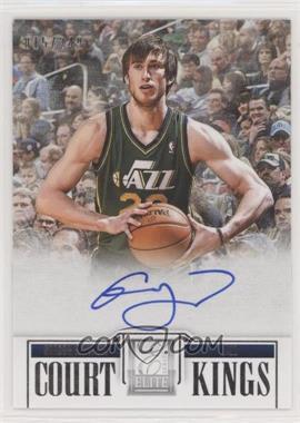 2012-13 Elite Series - Court Kings Autographs White Canvas #97 - Gordon Hayward /249