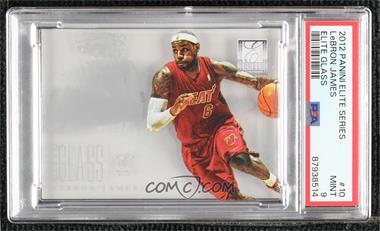 2012-13 Elite Series - Elite Glass #10 - LeBron James [PSA 9 MINT]