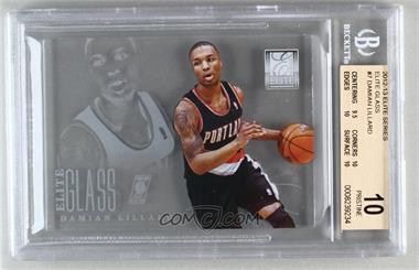 2012-13 Elite Series - Elite Glass #7 - Damian Lillard [BGS 10 PRISTINE]