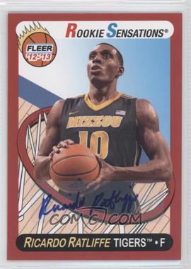 2012-13 Fleer Retro - [Base] - Autographs #75 - Ricardo Ratliffe