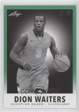 2012-13 Leaf Metal - 1960 Leaf Baseball Design - Green #5 - Dion Waiters /25