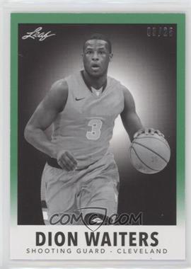 2012-13 Leaf Metal - 1960 Leaf Baseball Design - Green #5 - Dion Waiters /25