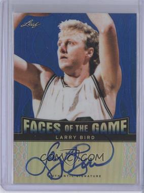 2012-13 Leaf Metal - Faces of the Game - Holo Blue #FG-LB1 - Larry Bird /25