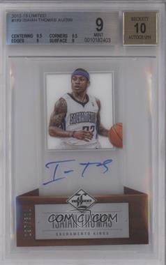 2012-13 Limited - [Base] #189 - Isaiah Thomas /399 [BGS 9 MINT]