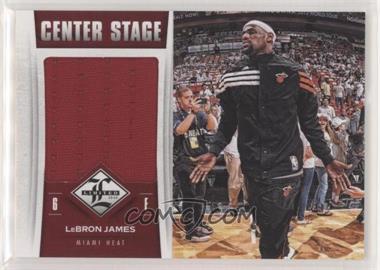 2012-13 Limited - Center Stage Materials #4 - LeBron James /49